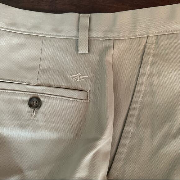Dockers D3 Classic Fit Easy Khaki Tan Flat Front Pants Mens 36 34 Preppy - Picture 6 of 12